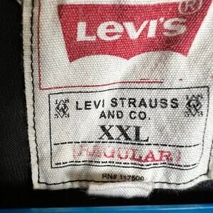 LEVIS black long sleeve henley men's size XXL